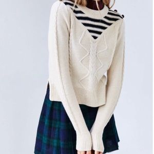 ALICE & UO Cropped Sweater SZ L